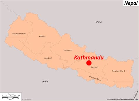 kathmandu nepal map