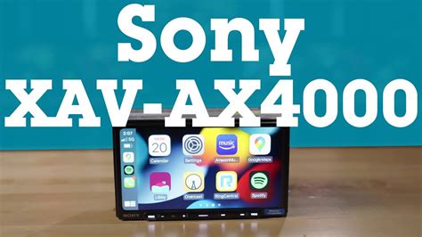 Sony Xav Ax4000 Digital Multimedia Receiver Crutchfield Youtube