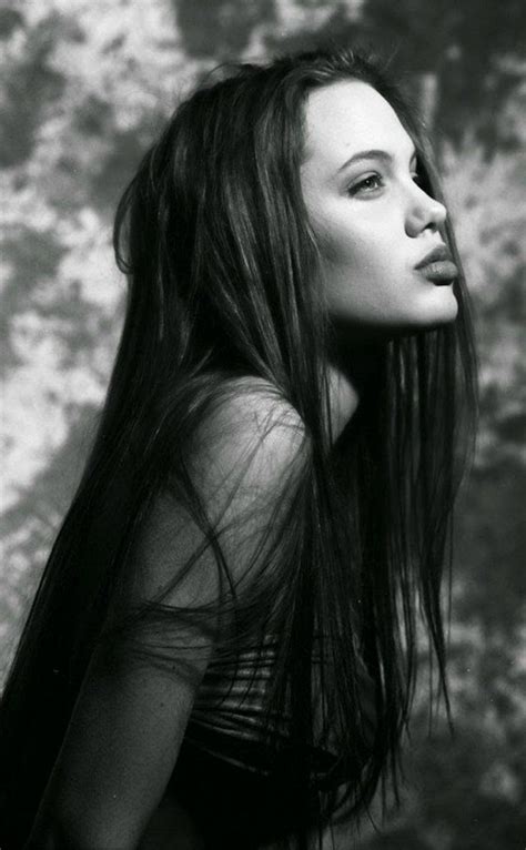 Harry Langdon Fotografiert Angelina Jolie Mit 15 Schwarz Weiß
