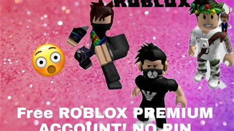Free Roblox Premium Account No Pin Youtube