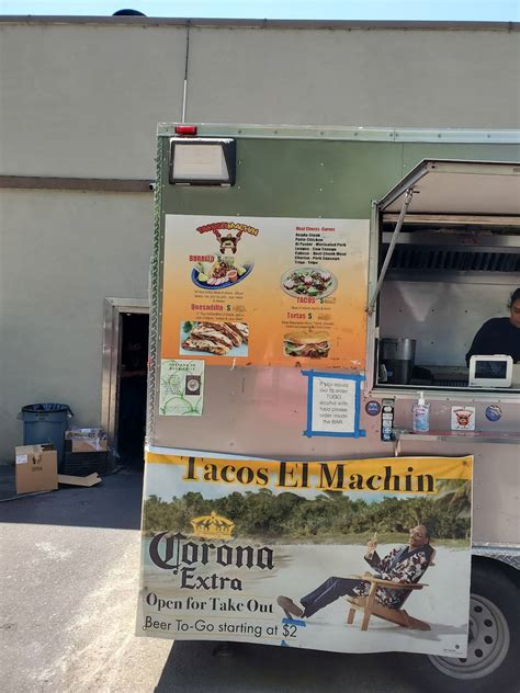 Menu at Tacos El Machin restaurant, Corvallis