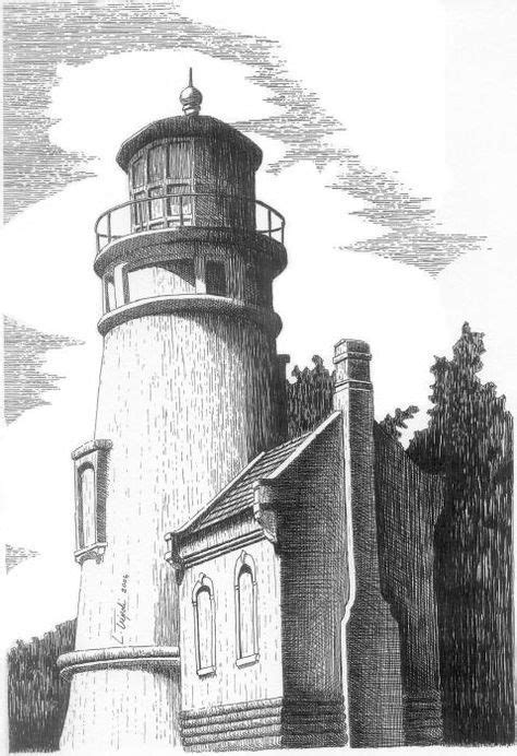 Children, generosity and courage age, or adults, even. Heceta Head Lighthouse Drawing | Lighthouse drawing ...