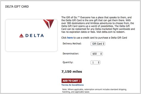 You Can Now Redeem SkyMiles For Delta Gift Cards One Mile At A Time