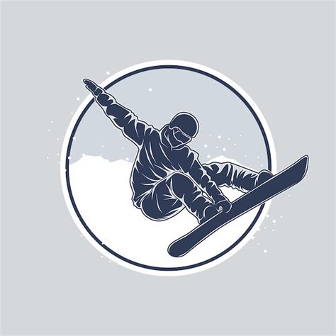Premium Vector Ski Freestyle Logo Vector Illustration