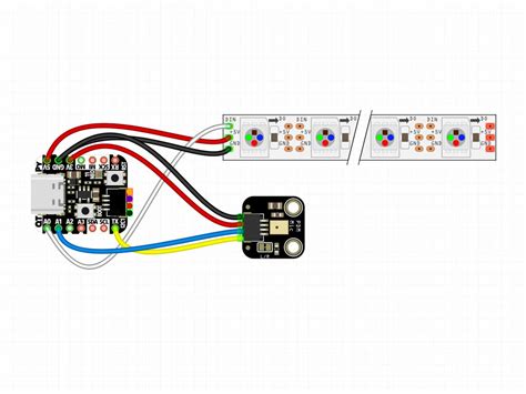 Circuit Diagram Neopixel Mini Vu Meter Adafruit Learning System