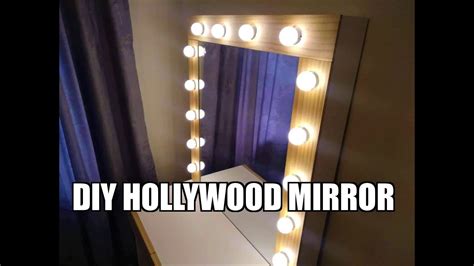 Diy Vanity Hollywood Mirror And Desk Youtube