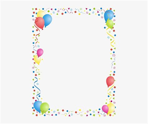 Download Birthday Clip Art Ribbon Birthday Border Transparent Png