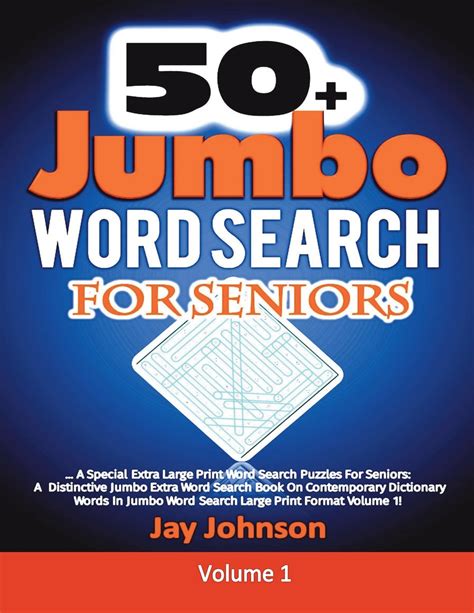 50 Jumbo Word Search For Seniors A Special Extra Large Print Word