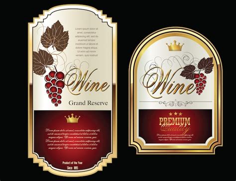 Premium Vector Wine Labels