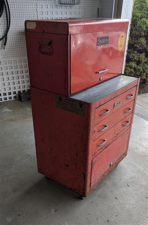 Wts Vintage Snap On Tool Box Top And Bottom