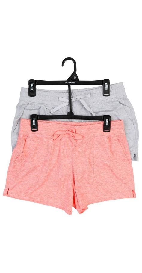 Womens Active Jersey Knit Shorts Coralgrey Burkes Outlet