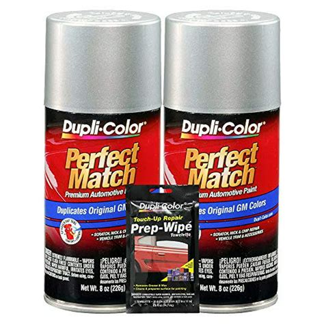Dupli Color Pewter M Exact Match Automotive Paint 8 Oz Bundles