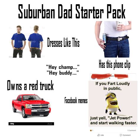 Suburban Dad Starterpack My First Post Here Rstarterpacks