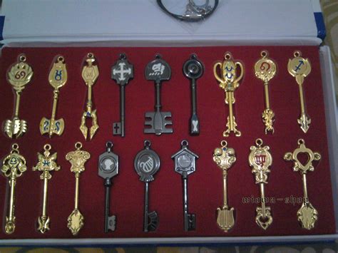 Fairy Tail Celestial Spirit Key Set Of 18 Anime Accessories