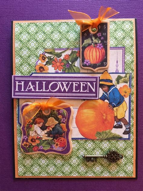 Pin By Renae Allen On My Graphic 45 Class Creations Halloween Cards