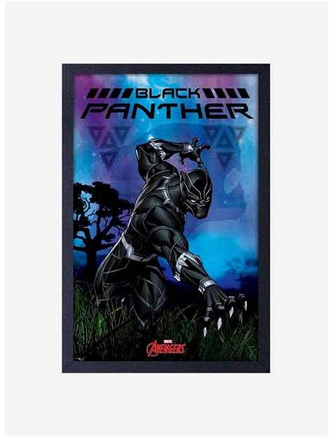 Marvel Black Panther Framed Wood Wall Art Hot Topic