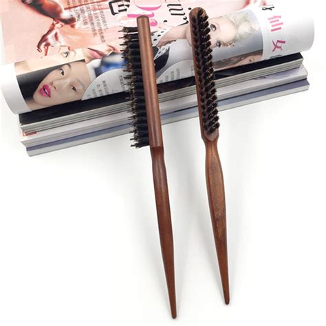 Hot Sellling Wooden Bristle Hairstyling Brush Factory Direct Sell Hair Fluffy Brush Comb In