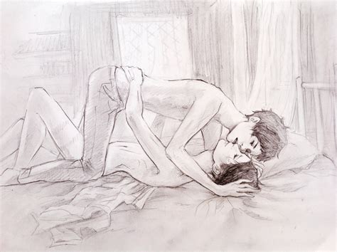 Murkin Gay Art Eren Jaeger Yaoi Sketch Levi