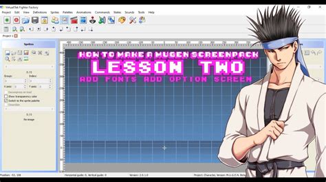 How To Make A Mugen Screenpack 2019 Option Screen And Fonts Youtube