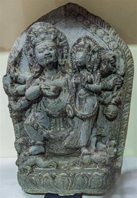 Bhairava With Shakti Hindu Stone Sculptures Nmn
