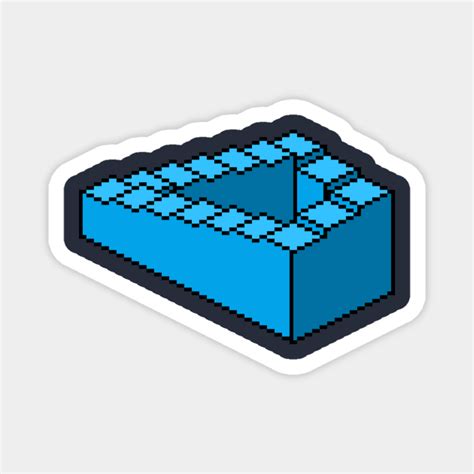 Isometric Penrose Stairs Pixel Art Penrose Stairs Magnet TeePublic