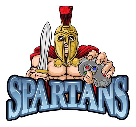 Mascote Da Construção De Spartan Trojan Weight Lifting Body Ilustração