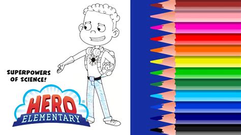 Hero Elementary Aj Gadgets Coloring Page Pbs Kids Youtube