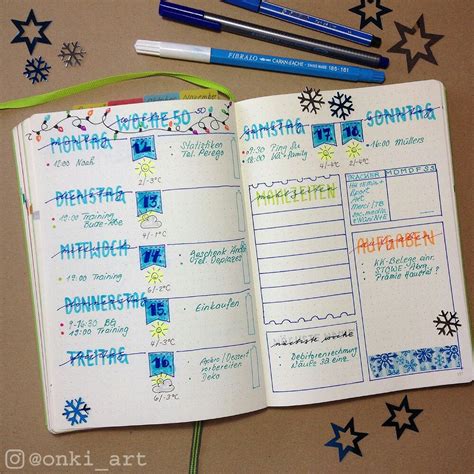 Pin Von Julia Kaba Auf Bullet Journal Kalenderideen Bullet