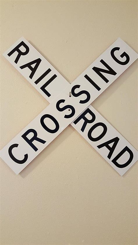 Rail Road Crossing Crossbuck Train Railroad Aluminum Sign Mg2signs