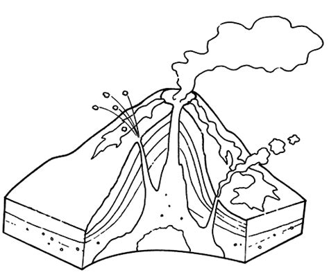 Sintético Foto Esquema De Las Partes De Un Volcán Lleno