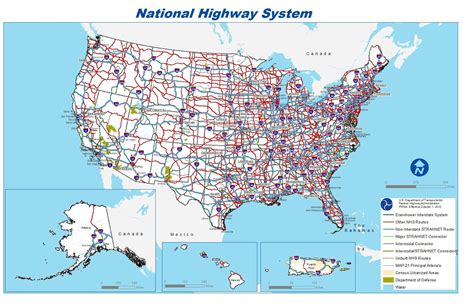 United States Interstate Highway System Map