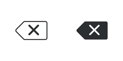 Backspace Icon Vector Remove Icon Delete Key Symbol Free Vector