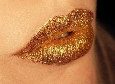 Golden Lips Glitter Lips Gold Lips Eye Makeup