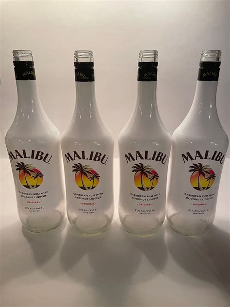 Empty Malibu 1 Liter Bottles Etsy