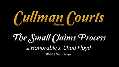 The Small Claims Court Process Youtube