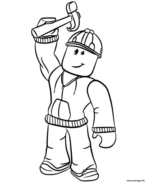 Coloriage Roblox Builderman JeColorie Com