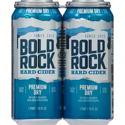 Bold Rock Hard Cider Premium Dry 16 Fl Oz Instacart