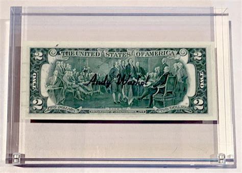 Andy Warhol Two Dollars Bill Mutualart