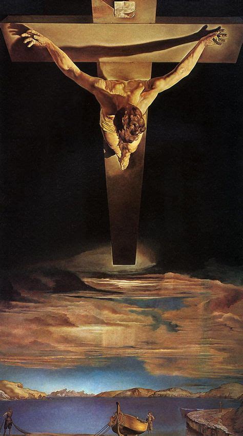 Salvador Dali Christ Of Saint John Of The Cross 1951 Oil On Canvas
