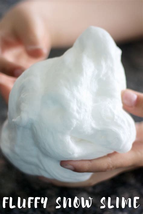 White Fluffy Slime Recipe Little Bins For Little Hands