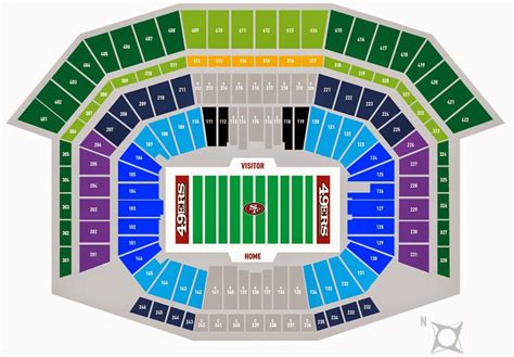 49ers Levis Stadium Seating Chart Levis Stadium 49ers Premium Seats
