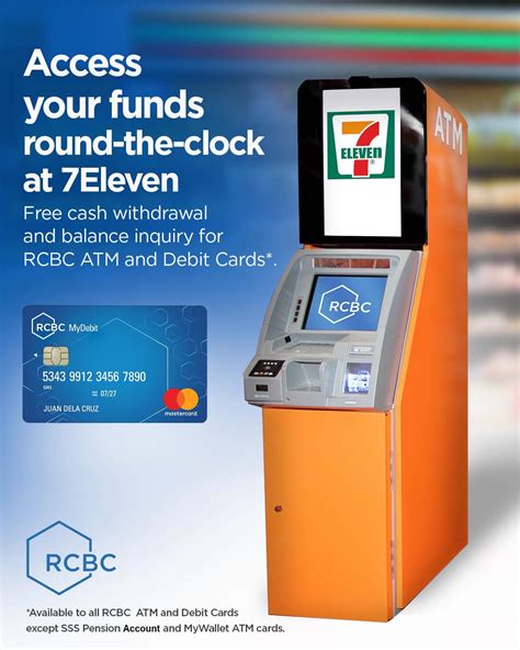 Rcbc Conveniently Access Your Funds At Any 7 11 Atm Near