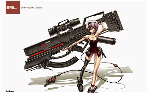 Fondos De Pantalla Pistola Anime Chicas Anime Ametralladora Arma