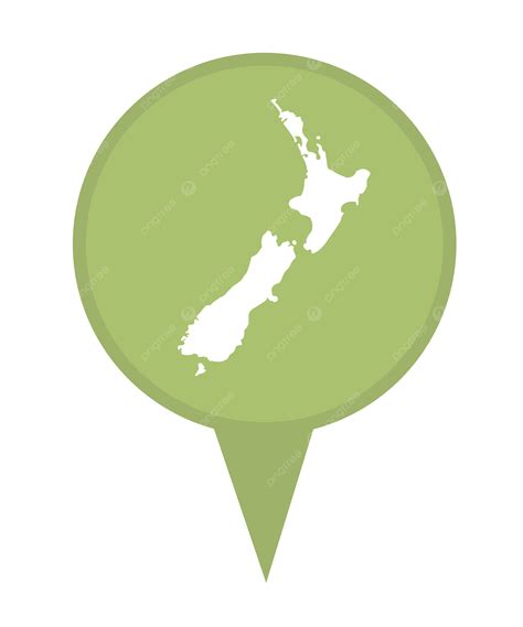 New Zealand Map Marker Pin Symbol New Zealand Place Travel Png