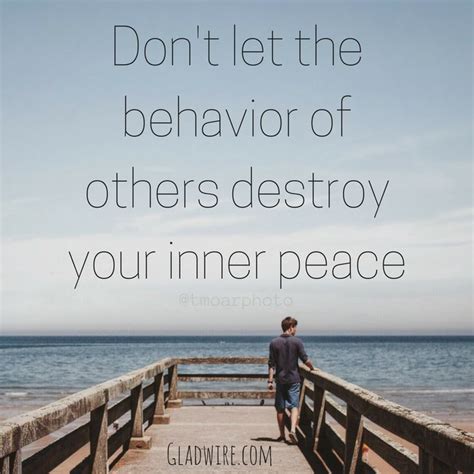 Dont Let The Behavior Of Others Destroy Your Inner Peace For More