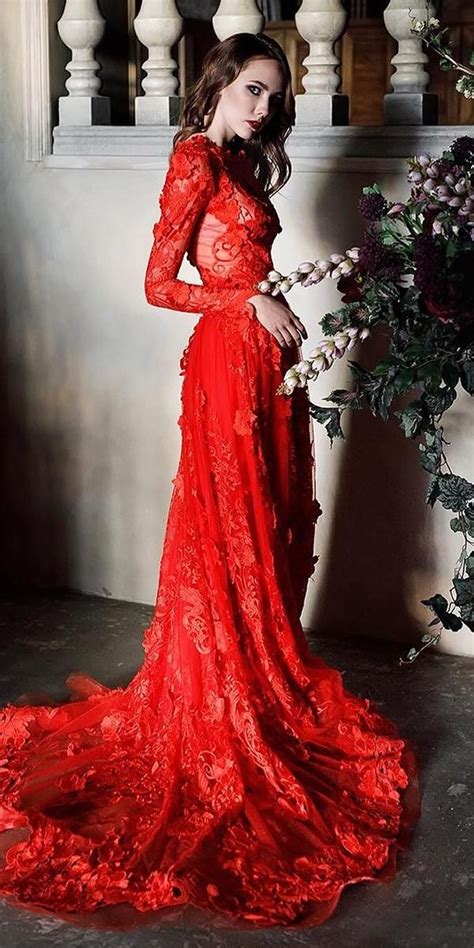 Blood Red Wedding Dresses 12 Amazing Suggestions Red Wedding Gowns