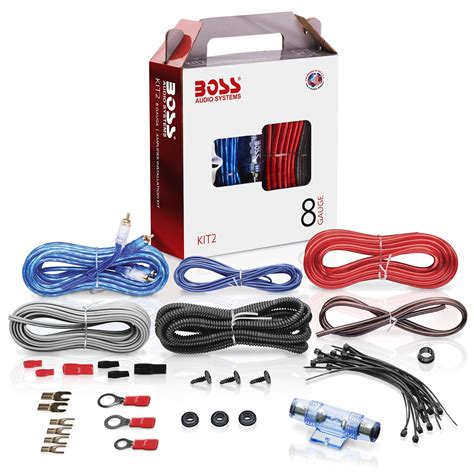 Boss Audio Systems Kit2 8 Gauge Amplifier Installation Wiring Kit A