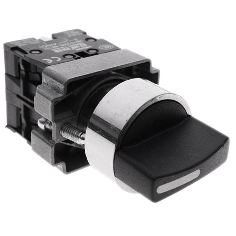 Rotary Selector Switch 22mm Momentary 1no 1nc 400v 10a 3 Position