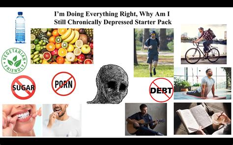Im Doing Everything I Can Why Am I Still Depressed Starter Pack R