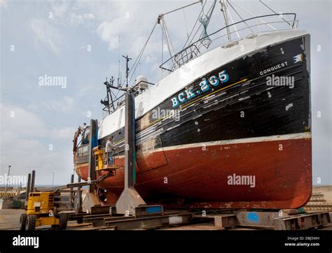 Conquest BCK 265 Trawler Scottish Fishing Fleet Being Repaired And